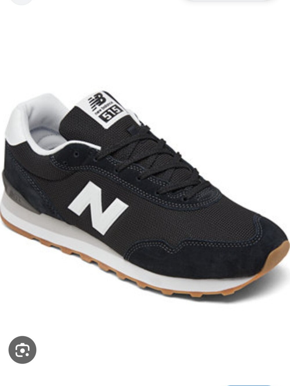 New Balance 515 V3 Classic Retro Walking Running Shoe Black & White Mens 10